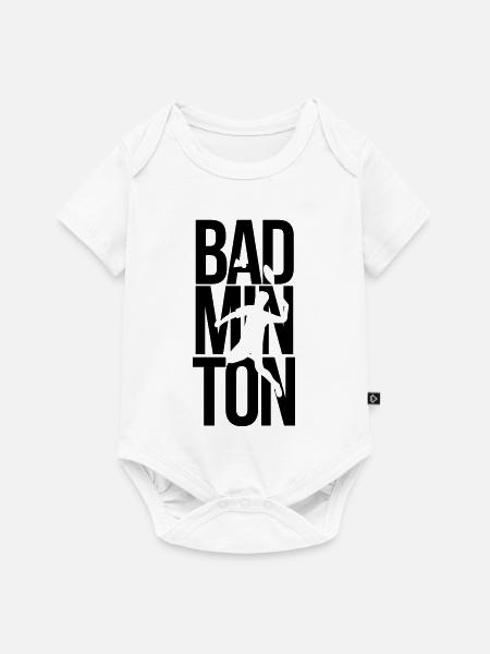 badminton - Baby Premium Kurzarmbody - Weiß