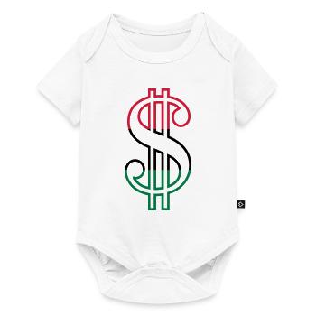 Dollar Sign - Baby Premium short-sleeve bodysuit - white - Front