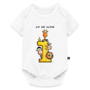 Ich bin schon Eins - Baby Premium Kurzarmbody - Weiß - Vorne