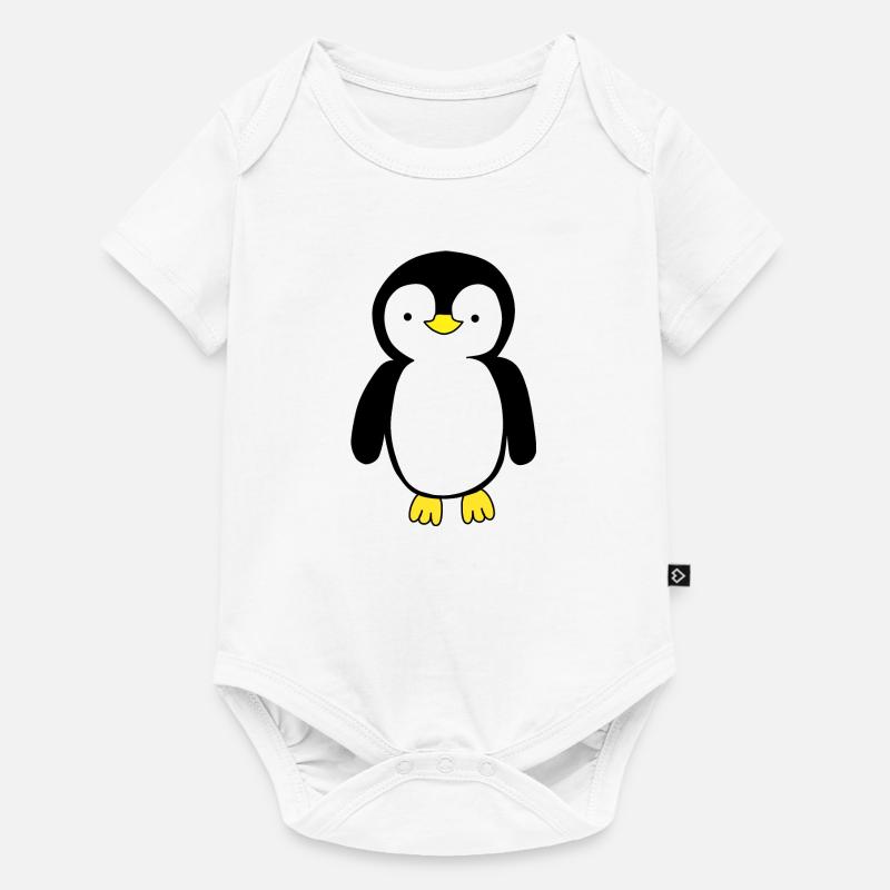 Pingouin - Body à manches courtes Premium Bébé - blanc