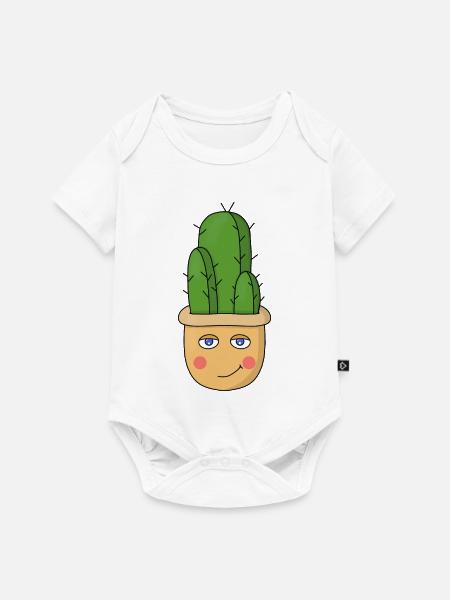 Ein niedlicher Kaktus - Baby Premium Kurzarmbody - Weiß