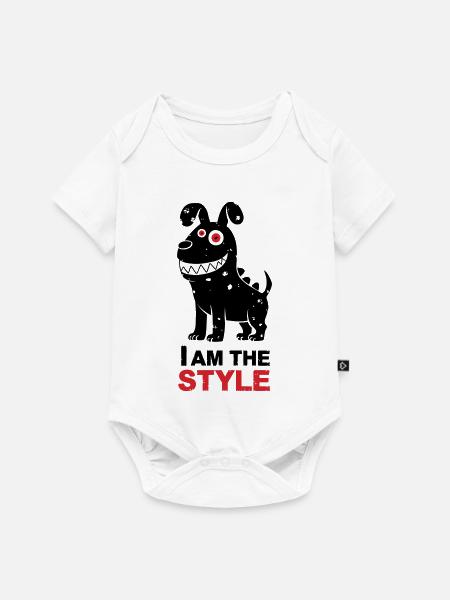 Dog i am the style - Baby Premium Kurzarmbody - Weiß