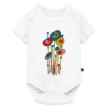 Fleur - Body à manches courtes Premium Bébé - blanc - Devant