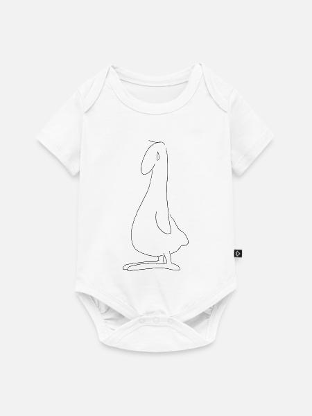 Traurige Ente - Baby Premium Kurzarmbody - Weiß