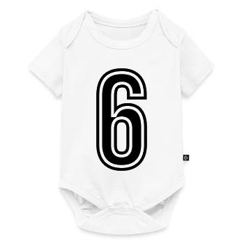 6 Number symbol - Baby Premium short-sleeve bodysuit - white - Front