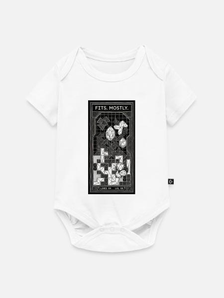 GRIDVOID - Baby Premium Kurzarmbody - Weiß