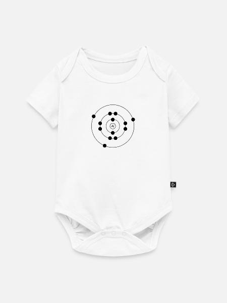 Atom - Baby Premium Kurzarmbody - Weiß
