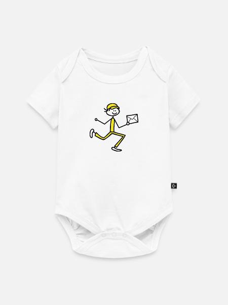 Briefträger - Baby Premium Kurzarmbody - Weiß