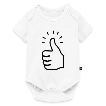 thumbs up - Baby Premium short-sleeve bodysuit - white - Front