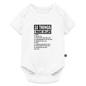 10 Things I want in life Car Voiture - Body à manches courtes Premium Bébé - blanc - Devant