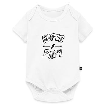 Super Papy - Body à manches courtes Premium Bébé - blanc - Devant
