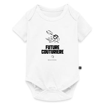 Future couturière - Body à manches courtes Premium Bébé - blanc - Devant
