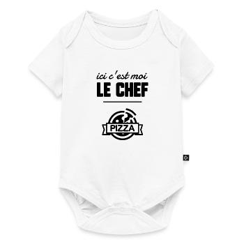 Ici c’est moi le chef - Body à manches courtes Premium Bébé - blanc - Devant
