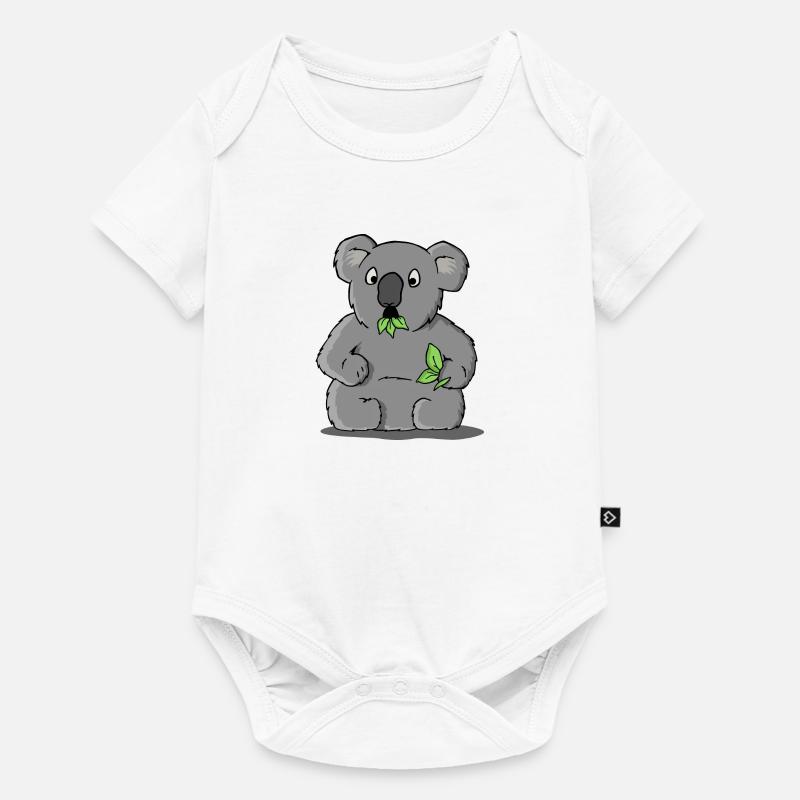 Erstaunter Koalabär - Body à manches courtes Premium Bébé - blanc