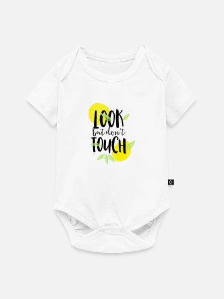 look but don't touch - Baby Premium Kurzarmbody - Weiß