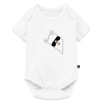 Lama laughs gift for women, men, kids - Baby Premium short-sleeve bodysuit - white - Front