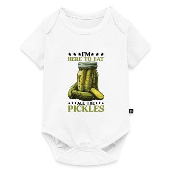 I'm Here To Eat All The Pickles 6 - Baby Premium short-sleeve bodysuit - white - Front