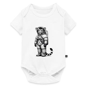 Cute Tiger Astronaut - Baby Premium short-sleeve bodysuit - white - Front