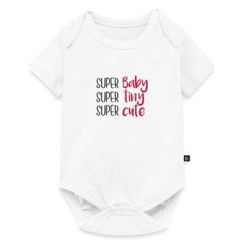Super Baby Super tiny Super cute - Body à manches courtes Premium Bébé - blanc - Devant