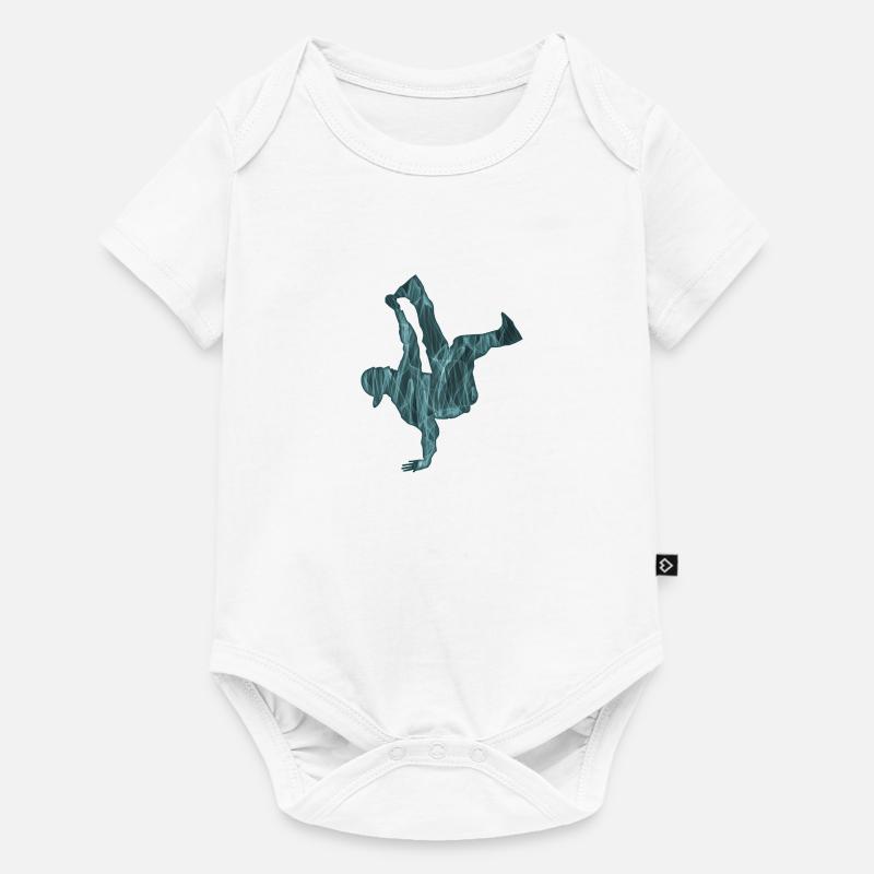 Breakdancer - Baby Premium Kurzarmbody - Weiß
