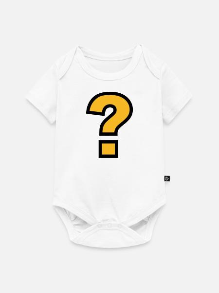 Fragezeichen - Baby Premium Kurzarmbody - Weiß