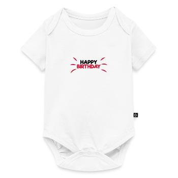Happy Birthday - Body à manches courtes Premium Bébé - blanc - Devant