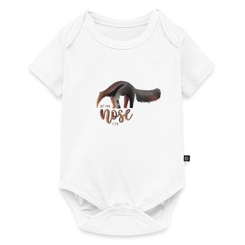 Ameisenbär "Keep your nose clean" - Anteater - Baby Premium Kurzarmbody - Weiß - Vorne