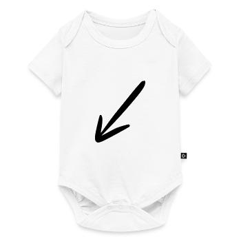 Flèche dessin croquis noir - Body à manches courtes Premium Bébé - blanc - Devant