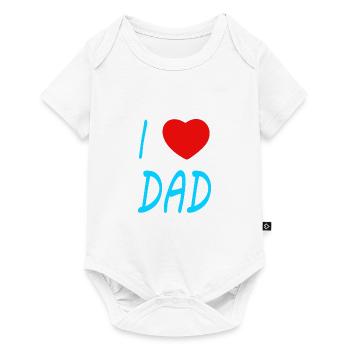 I love Dad - Baby Premium short-sleeve bodysuit - white - Front