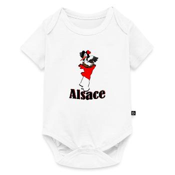 Stork region Alsace - Baby Premium short-sleeve bodysuit - white - Front