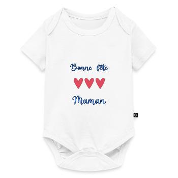 BONNE FÊTE MAMAN. MAMAN. FÊTE DES MÈRES - Body à manches courtes Premium Bébé - blanc - Devant
