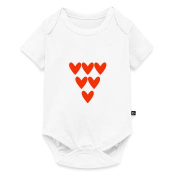 VALENTINSTAG. Junggesellinnenabschied. ICH LIEBE DICH. ICH LIEBE DICH. LIEBE - Baby Premium Kurzarmbody - Weiß - Vorne