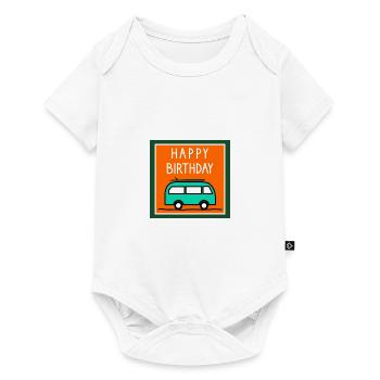 ALLES GUTE ZUM GEBURTSTAG. ALLES GUTE ZUM GEBURTSTAG. JAHRESTAG. - Baby Premium Kurzarmbody - Weiß - Vorne