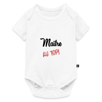 MAÎTRE. MAITRE - Body à manches courtes Premium Bébé - blanc - Devant
