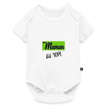 MOM - Baby Premium short-sleeve bodysuit - white - Front
