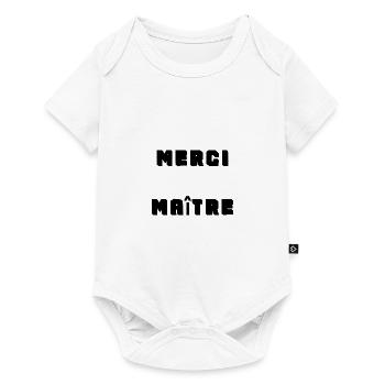 MASTER. THANK YOU. THANK YOU, MASTER. MASTER. MASTER GIFT - Baby Premium short-sleeve bodysuit - white - Front