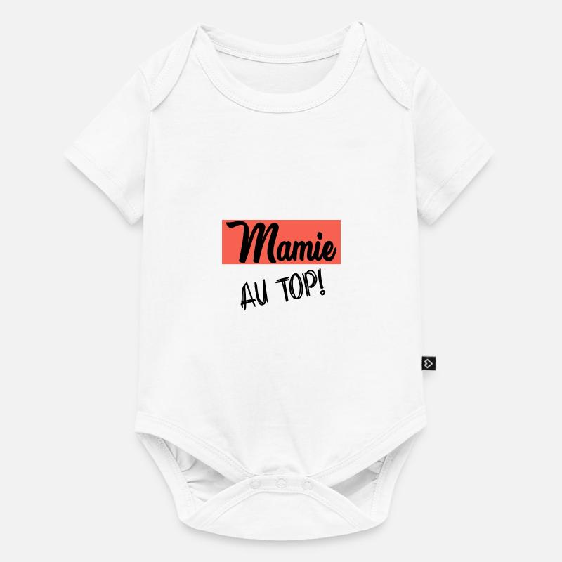 MAMIE - Body à manches courtes Premium Bébé - blanc