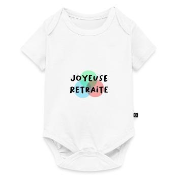 RUHESTAND. GLÜCKLICHER RUHESTAND. GLÜCKLICHER RUHESTAND - Baby Premium Kurzarmbody - Weiß - Vorne
