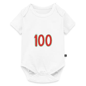 100. 100 JAHRE. 100-JÄHRIGES JUBILÄUM. GEBURTSTAG 100 - Baby Premium Kurzarmbody - Weiß - Vorne