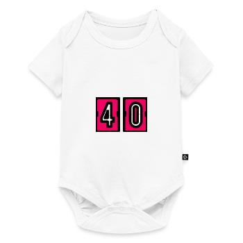 40. 40. GEBURTSTAG. GEBURTSTAG 40 JAHRE. 40 - Baby Premium Kurzarmbody - Weiß - Vorne
