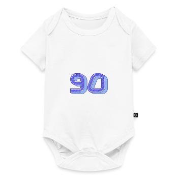 90. 90 JAHRE. 90. JAHRESTAG. 90-JÄHRIGES JUBILÄUM. - Baby Premium Kurzarmbody - Weiß - Vorne