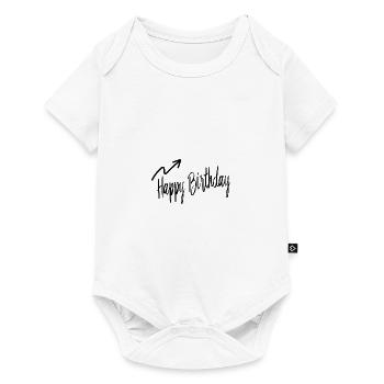 ALLES GUTE ZUM GEBURTSTAG. ALLES GUTE ZUM GEBURTSTAG. JAHRESTAG. - Baby Premium Kurzarmbody - Weiß - Vorne