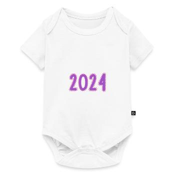2024. HAPPY NEW YEAR. NEW YEAR'S EVE. NEW YEAR - Baby Premium short-sleeve bodysuit - white - Front