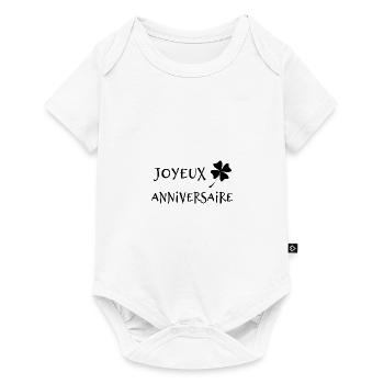 ALLES GUTE ZUM GEBURTSTAG. ALLES GUTE ZUM GEBURTSTAG. JAHRESTAG. - Baby Premium Kurzarmbody - Weiß - Vorne