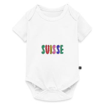 SUISSE. PAYS. GENEVE - Body à manches courtes Premium Bébé - blanc - Devant