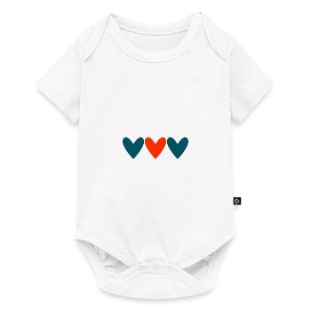 PAAR. ICH HABE GERADE GEHEIRATET. Junggesellinnenabschied. VALENTINSTAG. MARIES - Baby Premium Kurzarmbody - Weiß - Vorne