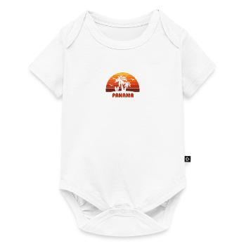 Cool Panama Beach Sunset Souvenir - Baby Premium short-sleeve bodysuit - white - Front