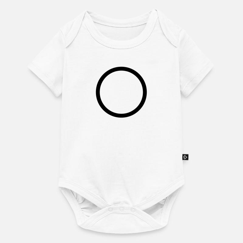 cercle solide - Body à manches courtes Premium Bébé - blanc