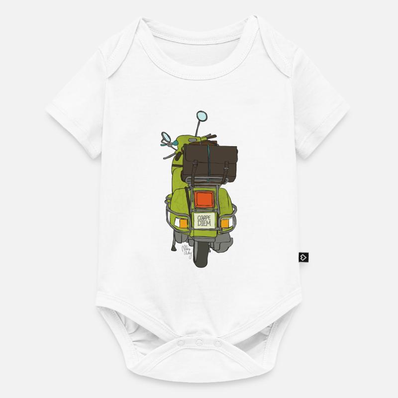 2 roues - Body à manches courtes Premium Bébé - blanc