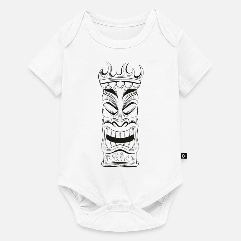 Tiki - Body à manches courtes Premium Bébé - blanc